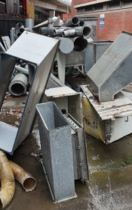 Thumbnail image of 3 x Dust Extraction Units With Galvanised Ducting - Dust Control System