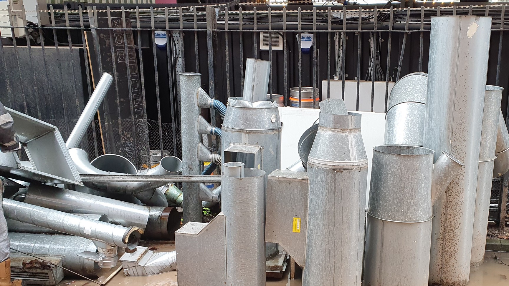 Image of 3 x Dust Extraction Units With Galvanised Ducting - Dust Control System