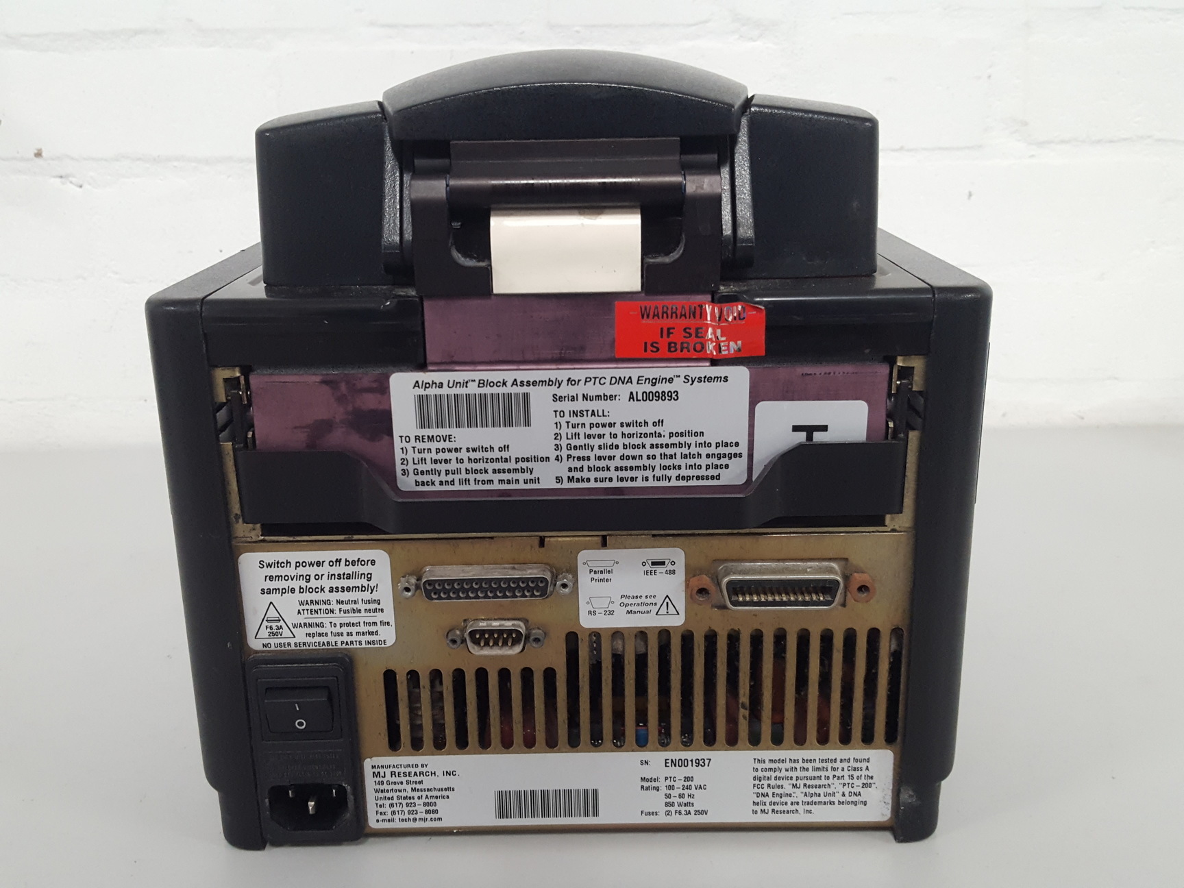 Image of MJ Research PTC-200 Peltier Thermal Cycler PCR DNA Lab