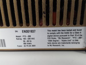 Thumbnail image of MJ Research PTC-200 Peltier Thermal Cycler PCR DNA Lab