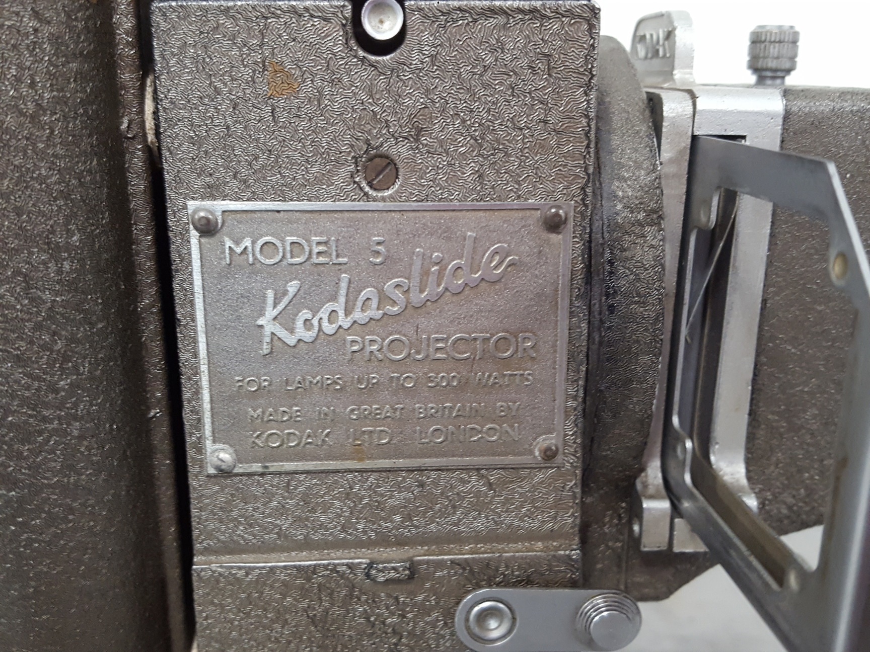 Image of Vintage Kodaslide Model 5 Projector + Bulb & Lens 1940s