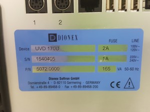 Thumbnail image of Dionex HPLC System 1x UVD 170U Detector, 1x TCC-100, 1x GS50 Gradient Pump