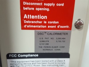 Thumbnail image of Perkin Elmer DSC 7 Differential Scanning Calorimeter, TAC 7/3 Controller Labl