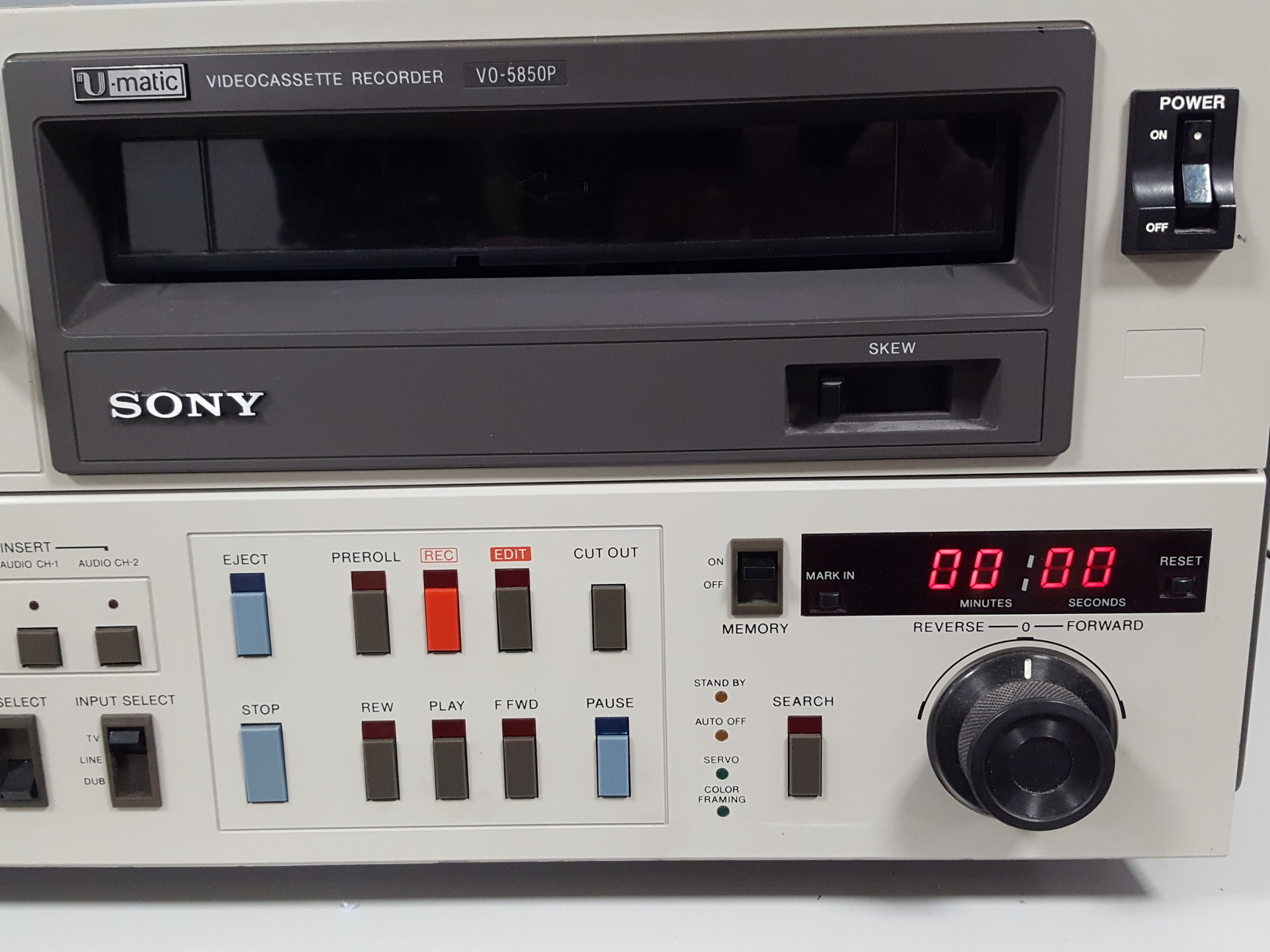 Image of Sony VO-5850P Video Cassette Recorder AV Equipment