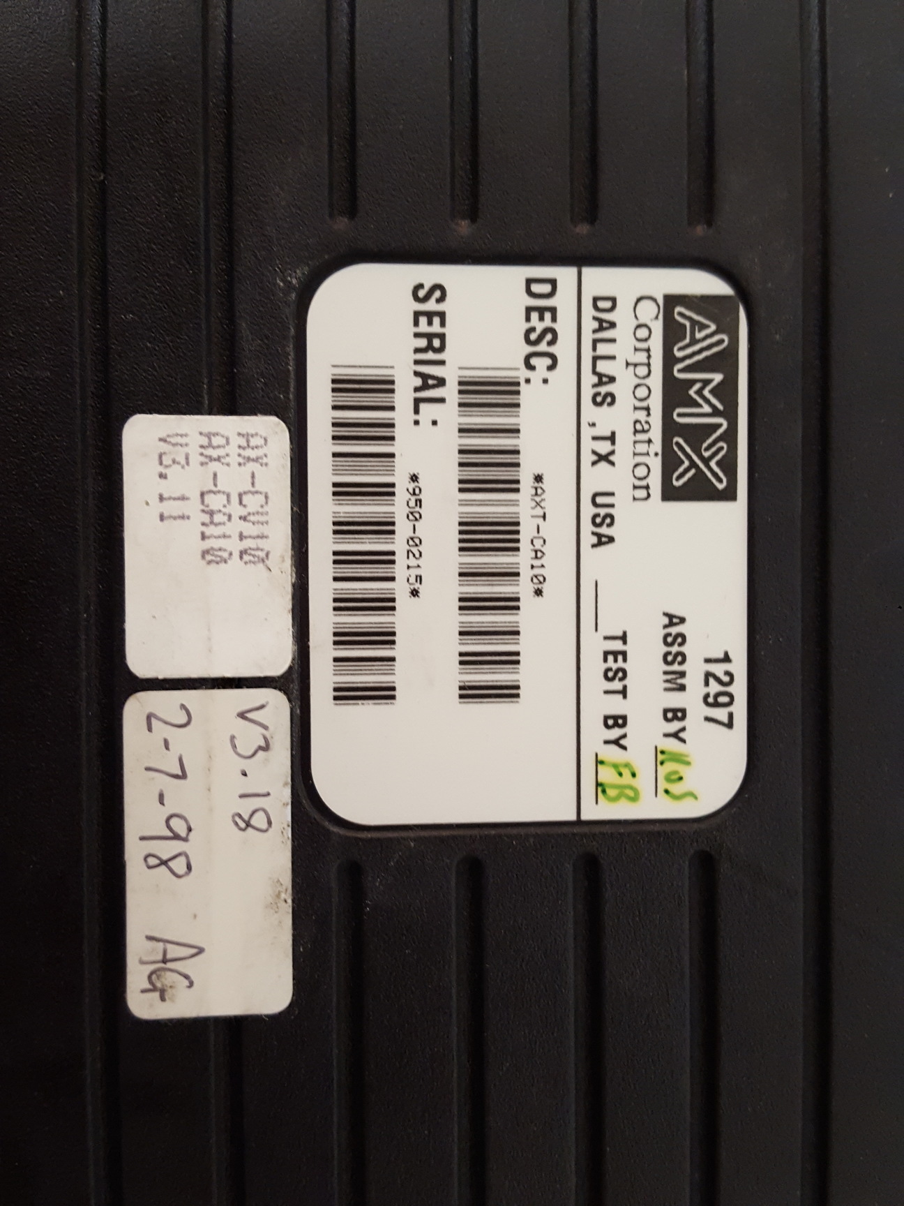 Image of AMX AXT-CA10 10" Color Touchscreen Touch Panel