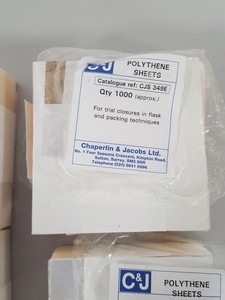 Thumbnail image of Lot of 6x Packs of C & J CJS 349E Polythene Sheets Dental