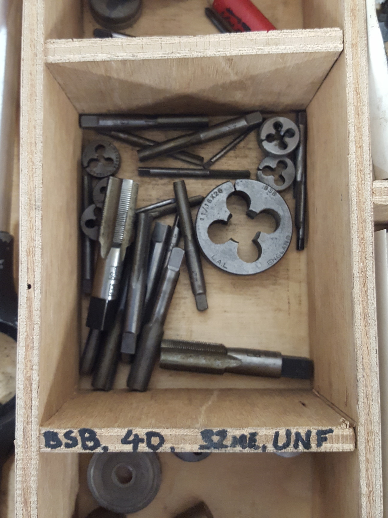 Image of Job Lot of Taps & Dies Engineering Workshop