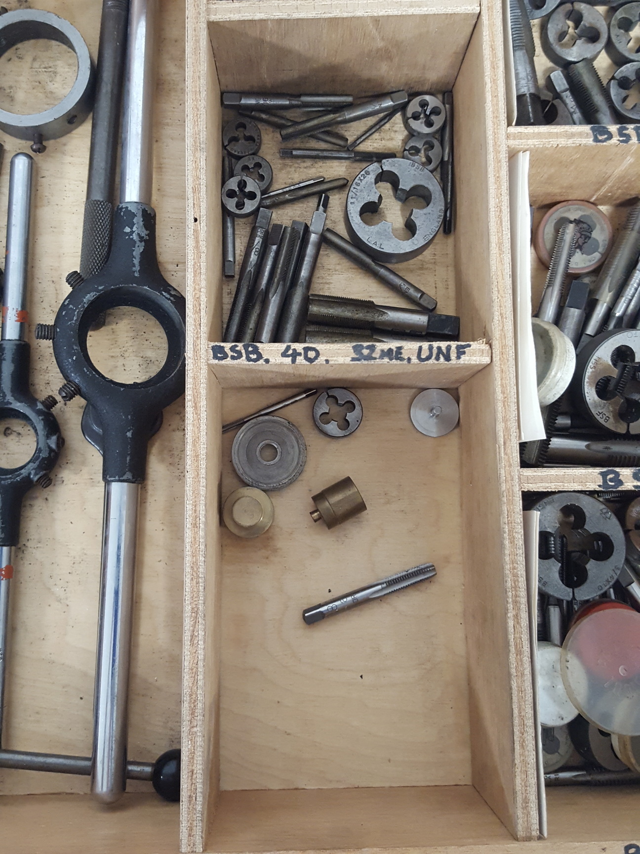 Image of Job Lot of Taps & Dies Engineering Workshop