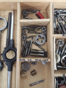 Thumbnail image of Job Lot of Taps & Dies Engineering Workshop