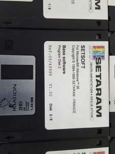 Thumbnail image of 9x Setaram Instrumentation Regulation Setasoft Software Floppy DisksWin 95 Lab 