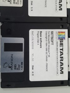 Thumbnail image of 9x Setaram Instrumentation Regulation Setasoft Software Floppy DisksWin 95 Lab 