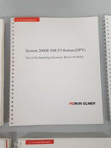 Thumbnail image of 8x Perkin Elmer Spectroscopy Manuals / Guides Spectrum 2000R NIR FT-Raman GX Lab