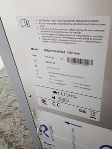 Thumbnail image of Tecan Freedom Evo-2 150 Base + Software & Dongle Automated Liquid Handler Lab