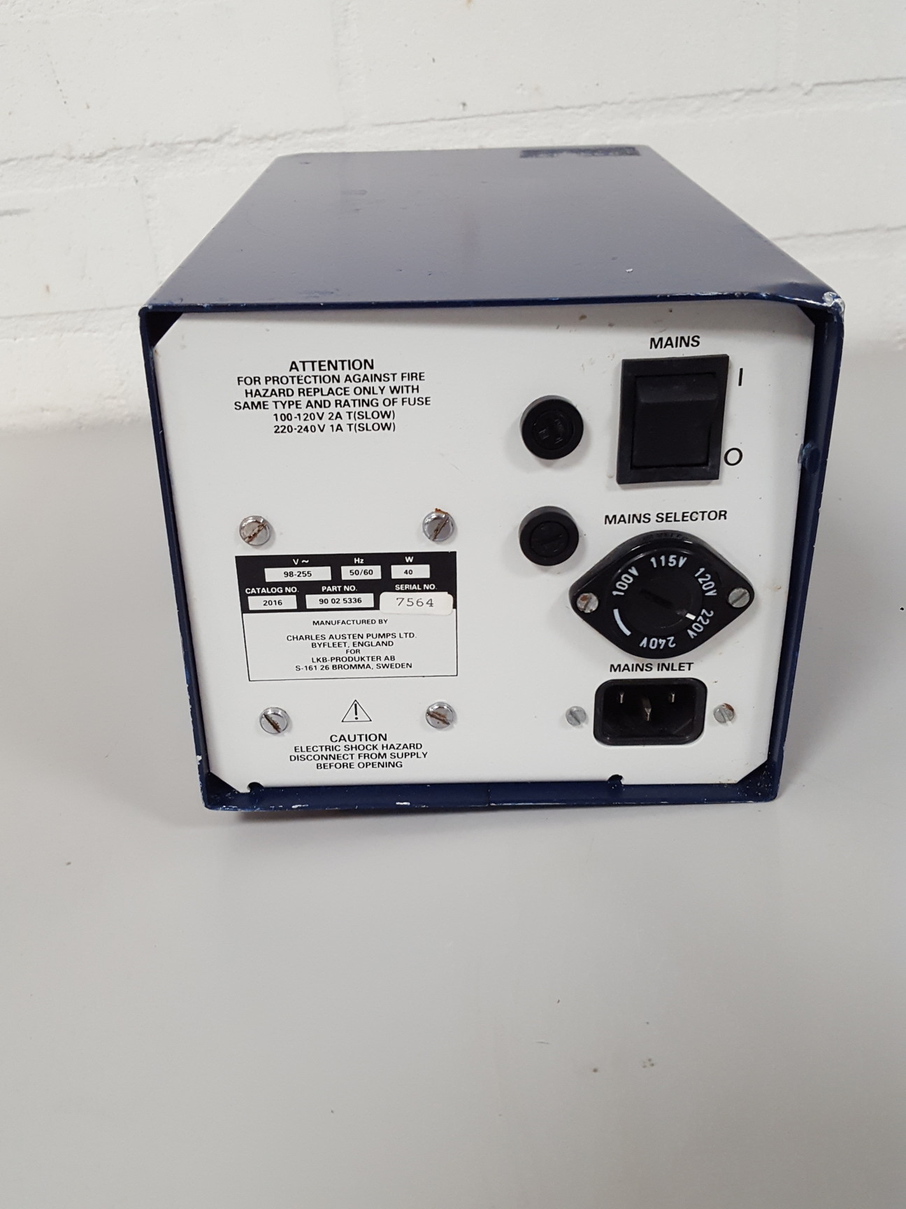 Image of LKB BROMMA 2016 Vacugene Vacuum Blotting Pump Lab