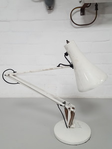 Thumbnail image of Anglepoise White Flexible-Arm Office Desk Lamp Upcycle