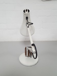 Thumbnail image of Anglepoise White Flexible-Arm Office Desk Lamp Upcycle