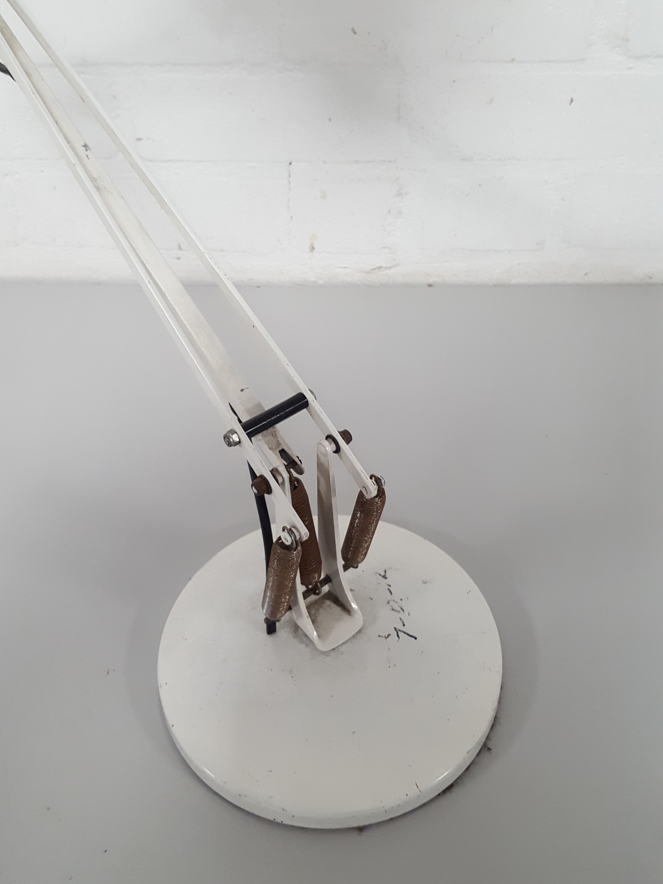 Image of Anglepoise White Flexible-Arm Office Desk Lamp Upcycle