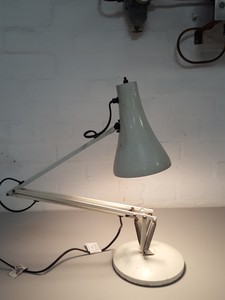 Thumbnail image of Anglepoise Cream/White Flexible-Arm Office Desk Lamp - Upcycle