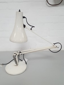 Thumbnail image of Anglepoise Cream/White Flexible-Arm Office Desk Lamp - Upcycle