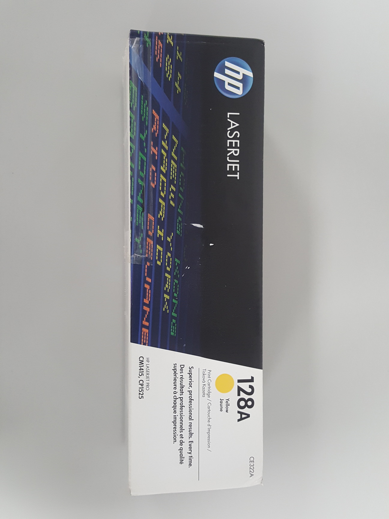 Image of Genuine HP LaserJet 128A CE322A Yellow Printer Toner Cartridge 
