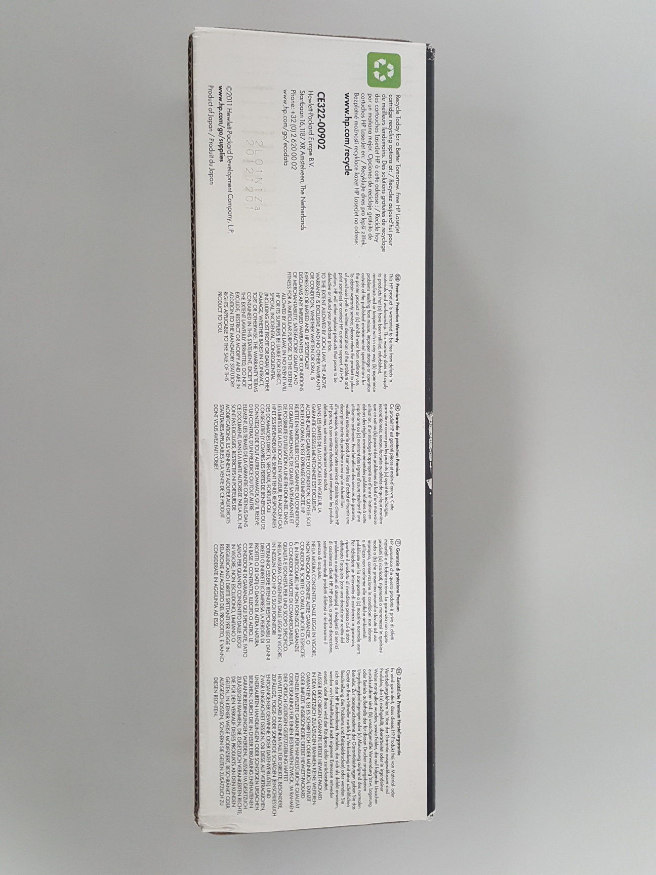Image of Genuine HP LaserJet 128A CE322A Yellow Printer Toner Cartridge 