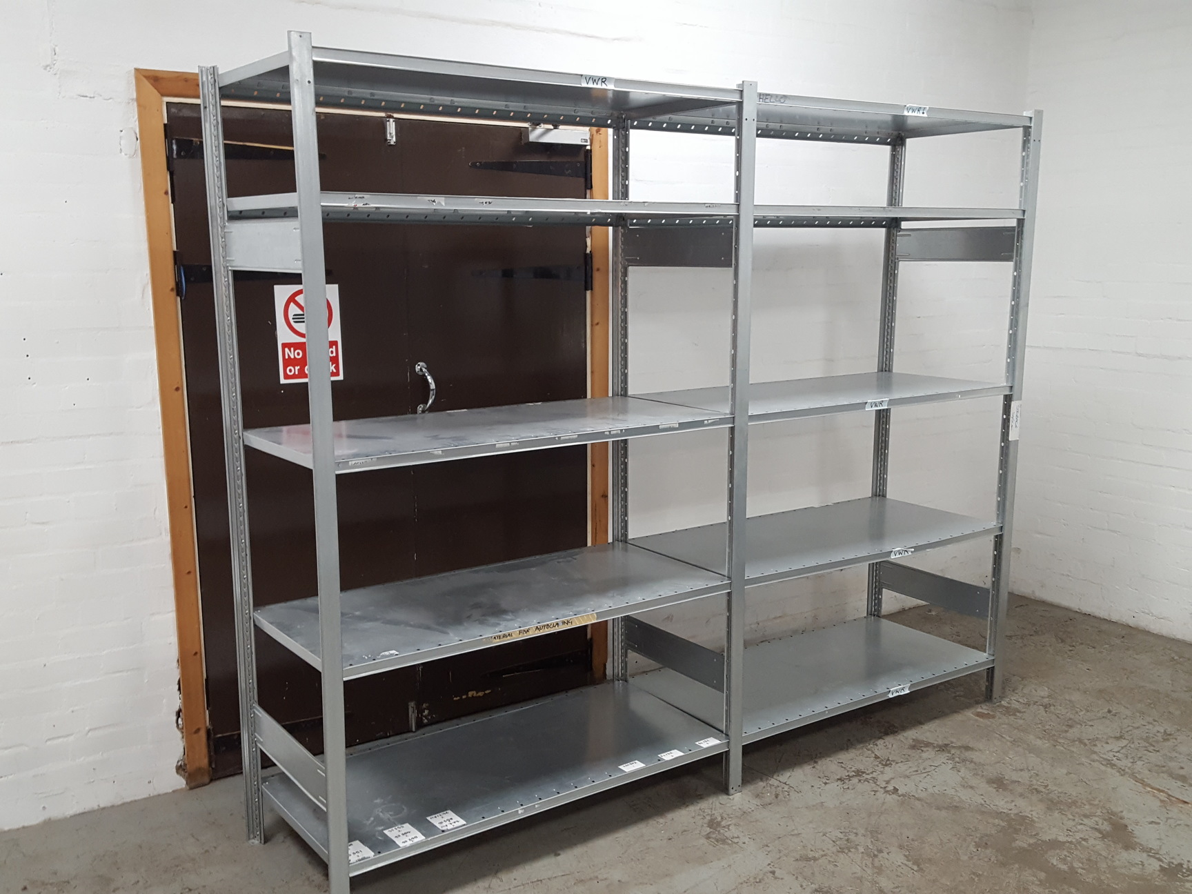 3Bay Garage Industrial Parcel Racking 2.1m High, 2.63m long