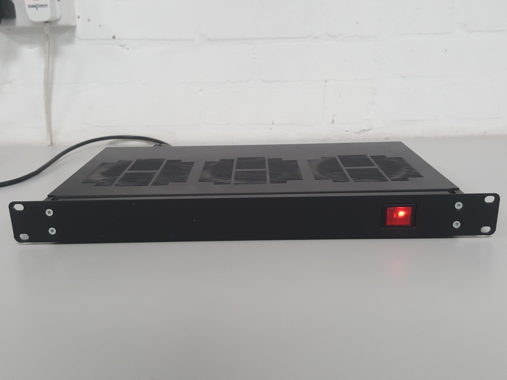 1x 1U Rack Mount Fan Unit For Audio Equipment AV Server Rack Cooling