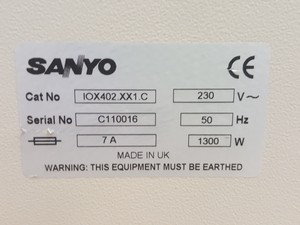 Thumbnail image of Sanyo Orbital Incubator IOX402.XX1.C