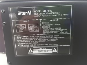 Thumbnail image of InterM R500 Reference Power Amplifier 2 Channel 250Watt per channel at 4ohms