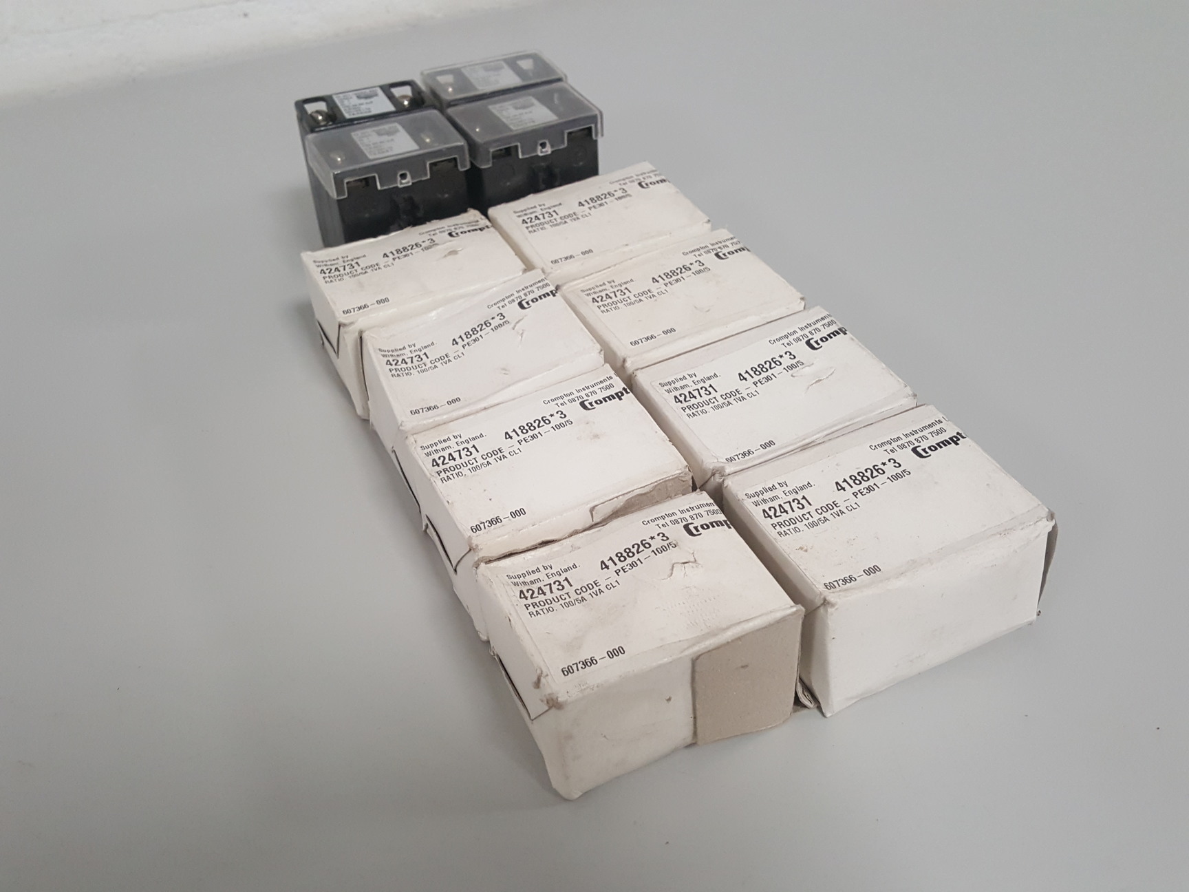 Image of 12x Crompton PE-301 100/5A Transformers