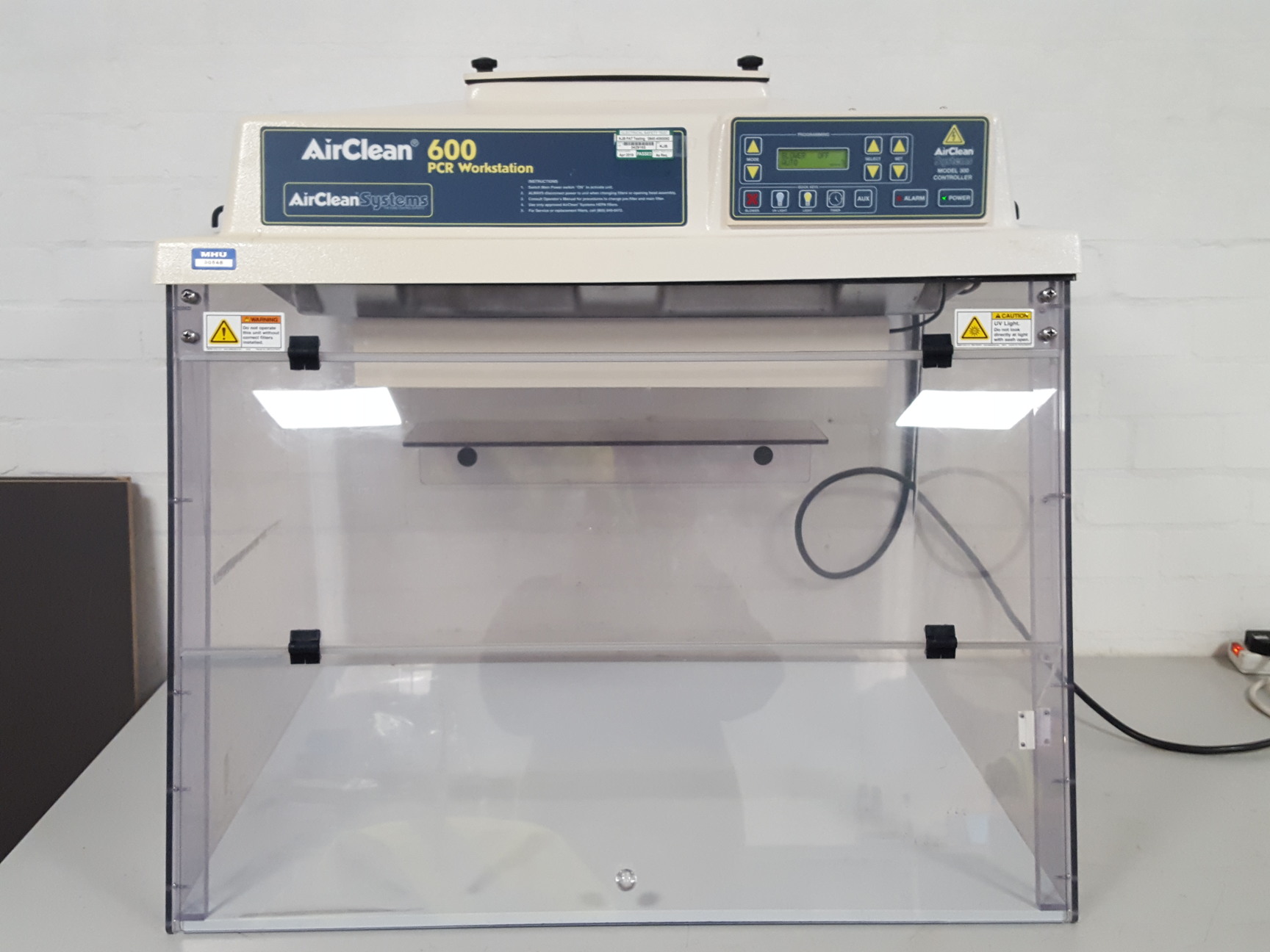 Image of AirClean Systems 600 PCR Workstation AC632LEUVC Laminar Flow Clean Air Cabinet