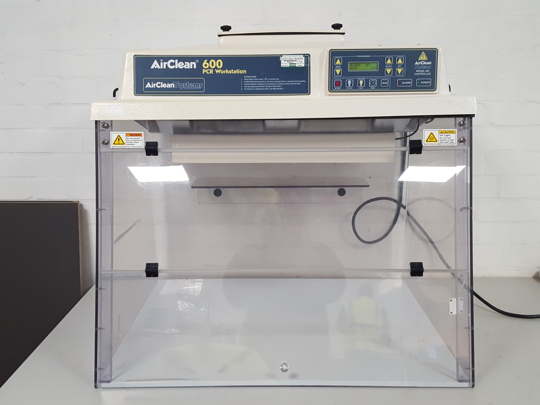 Image of AirClean Systems 600 PCR Workstation AC632LEUVC Laminar Flow Clean Air Cabinet