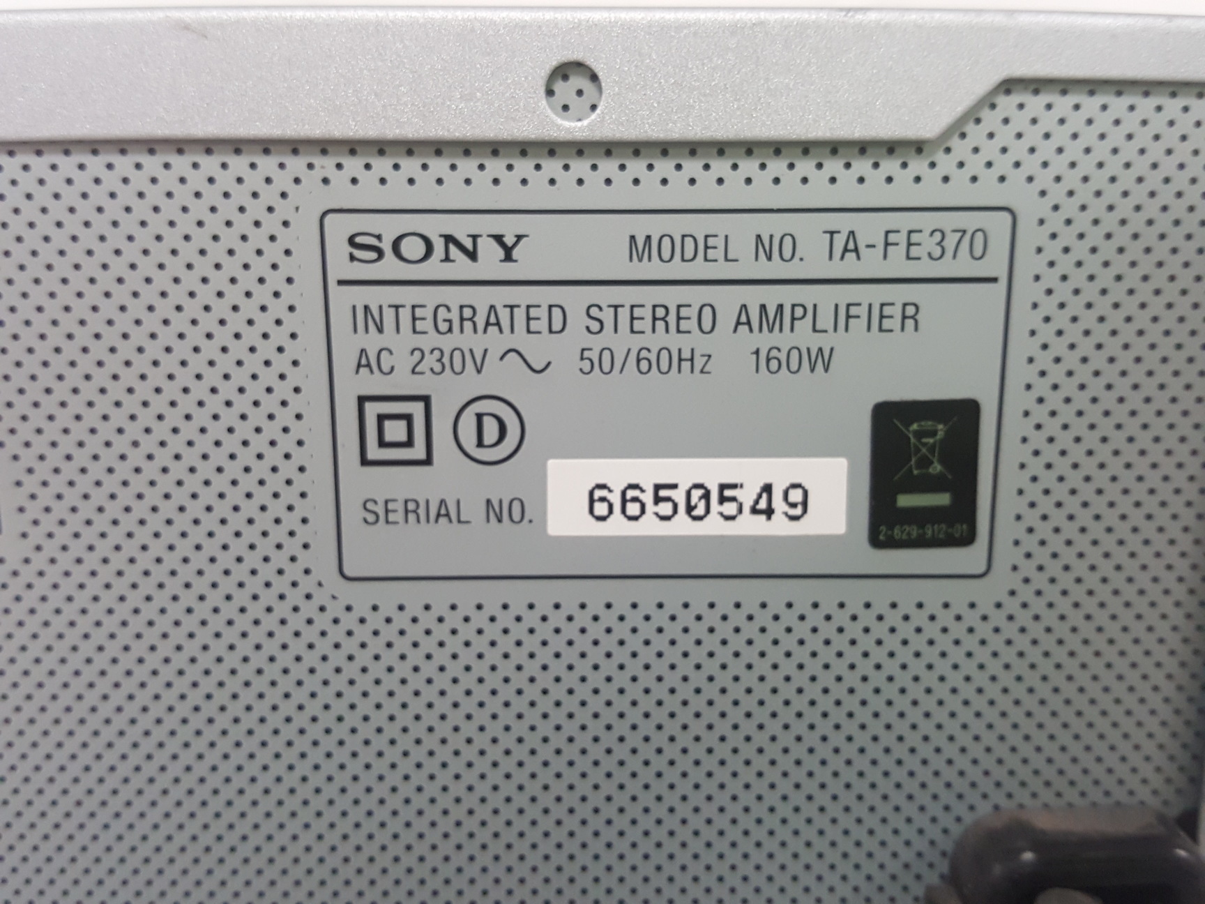 Image of Sony TA-FE370 Integrated Stereo Amplifier 