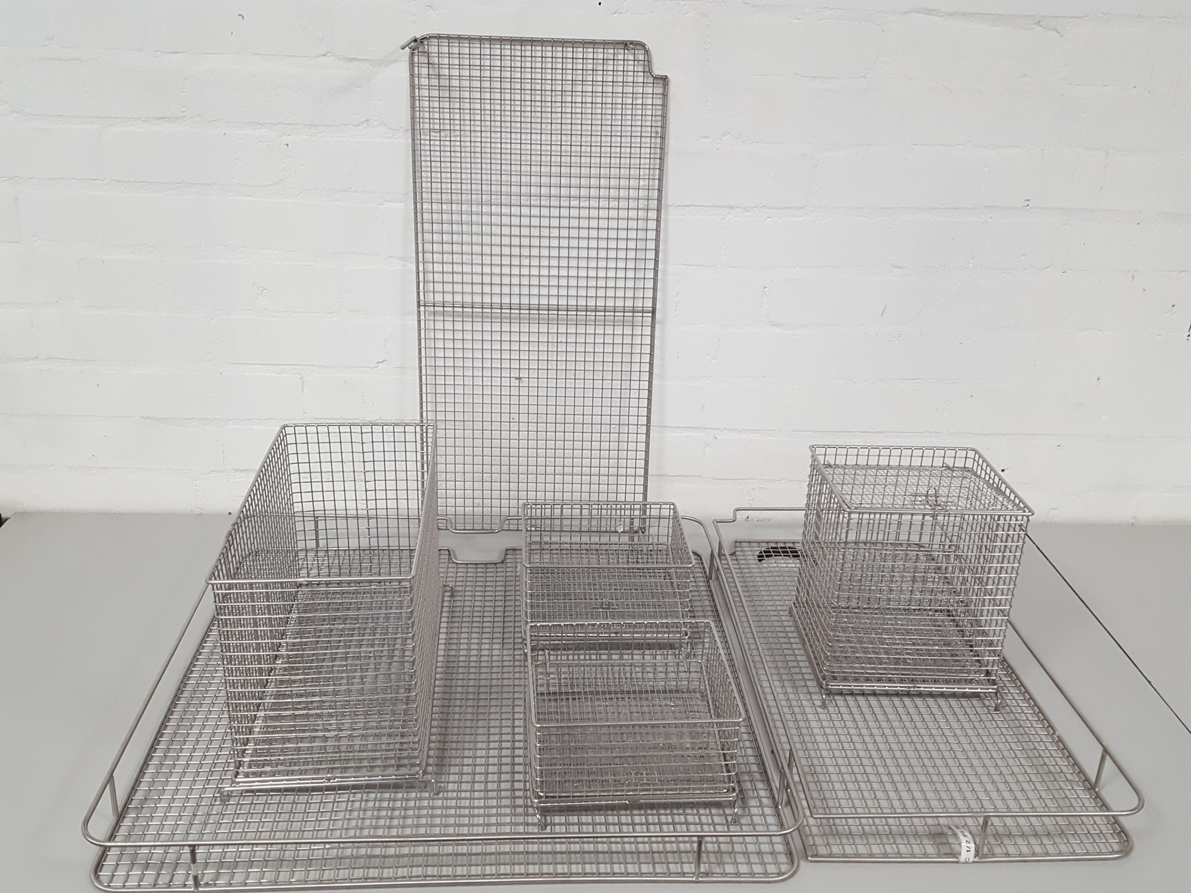 Image of 7 x Stainless Steel Baskets & Trays for Laboratory Dishwasher Various Sizes Lab