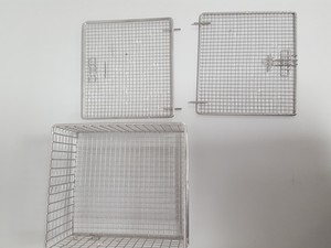 Thumbnail image of 7 x Stainless Steel Baskets & Trays for Laboratory Dishwasher Various Sizes Lab