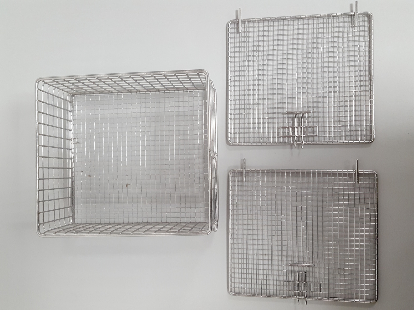 Image of 7 x Stainless Steel Baskets & Trays for Laboratory Dishwasher Various Sizes Lab