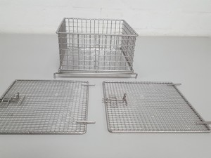 Thumbnail image of 7 x Stainless Steel Baskets & Trays for Laboratory Dishwasher Various Sizes Lab