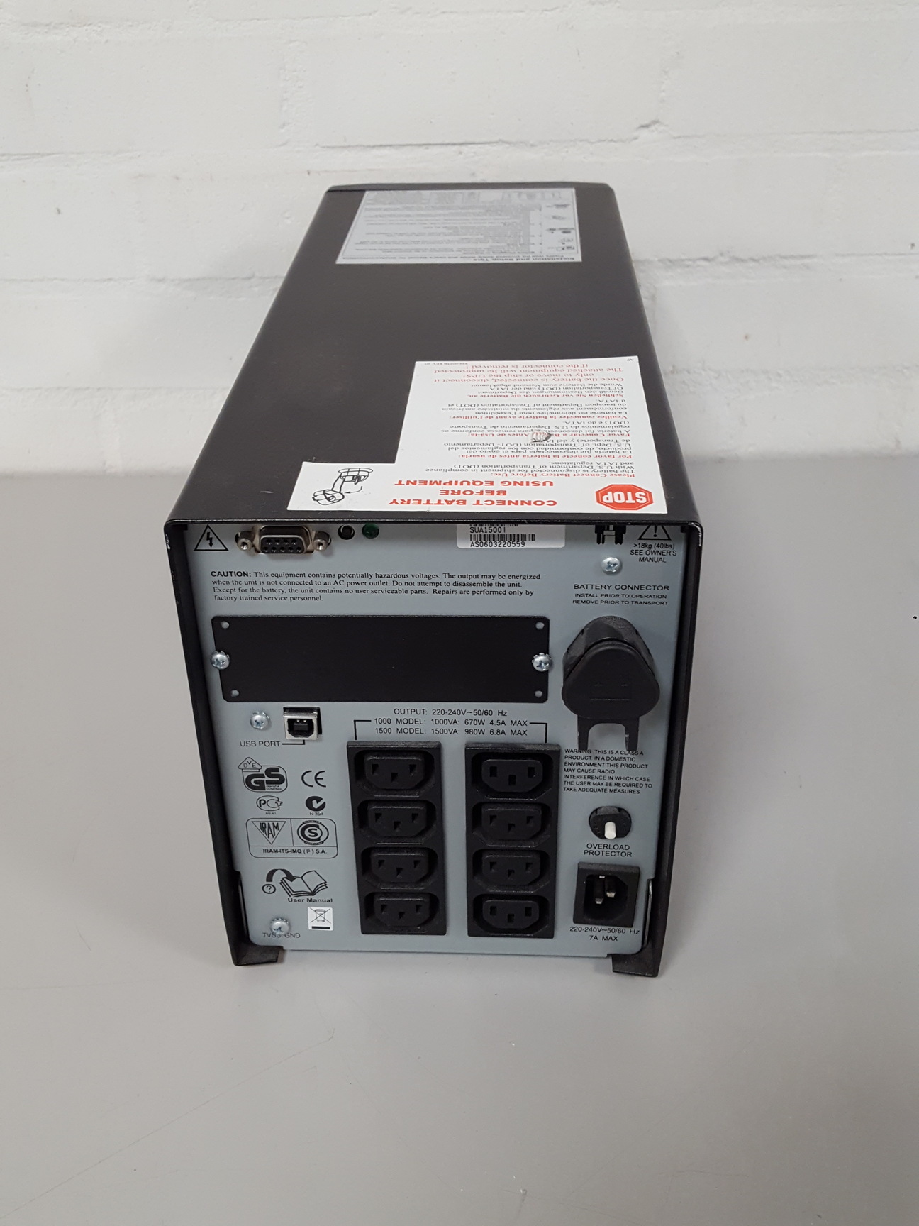 Image of APC Smart UPS 1500 Uninterruptible Power Supply