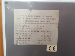 Thumbnail image of SG Wasseraufbereitung Lab Reverse Osmosis Water Filtration System RO-180 180l/h 