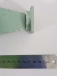 Thumbnail image of 4x Mid-Century Microwave Gear Waveguide Tube Horn MC 16/31B, MC16/17A, MC16/33