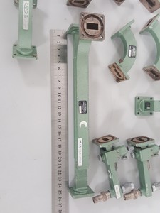 Thumbnail image of Job Lot Mid-Century Microwavegear Microwave Waveguide Tubes Square Coupling Lab