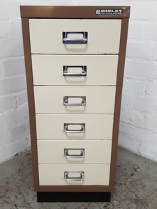 Thumbnail image of Bisley 6 Drawer Office Filing Cabinet Workshop Small Parts Office Metal