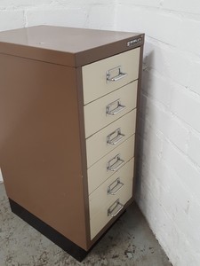 Thumbnail image of Bisley 6 Drawer Office Filing Cabinet Workshop Small Parts Office Metal