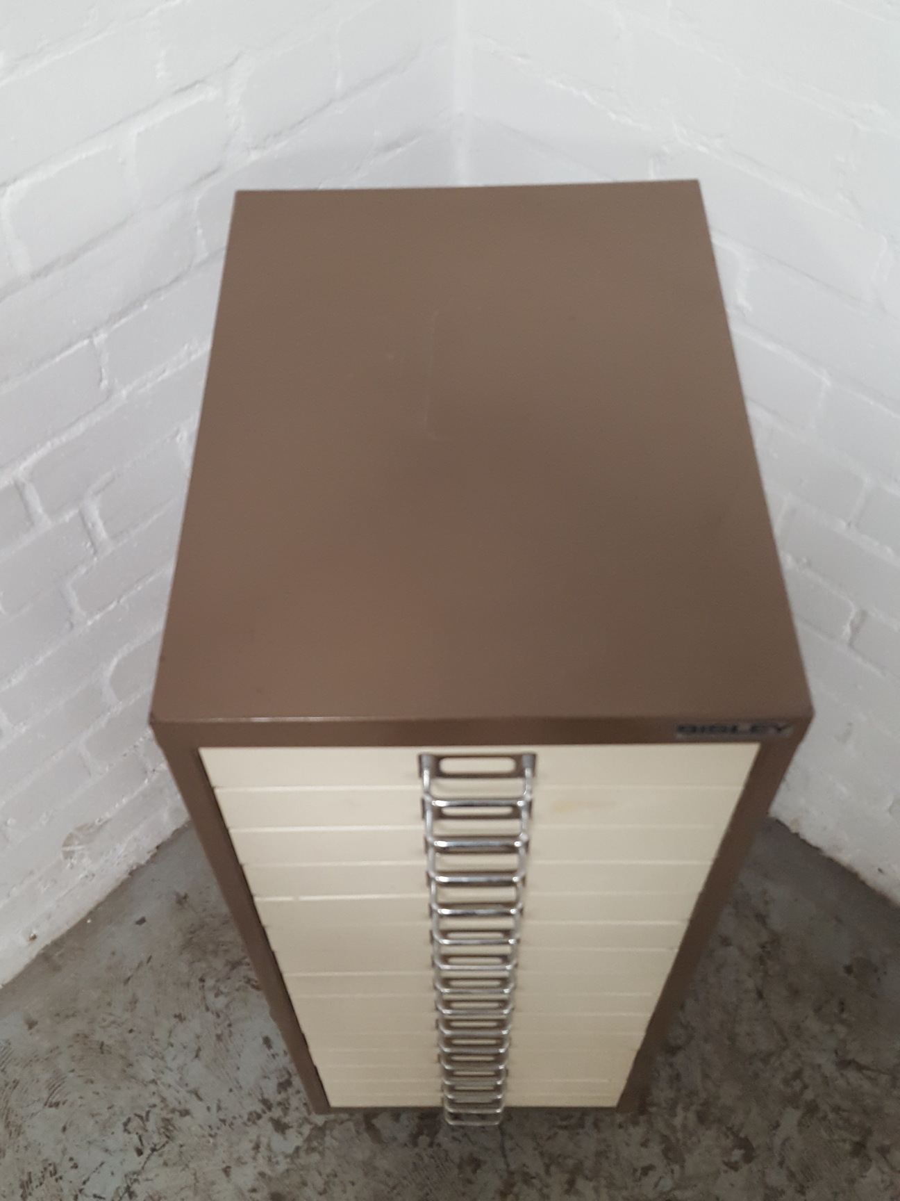 Image of Bisley 15 Drawer Office Filing Cabinet Workshop Small Parts Office Metal