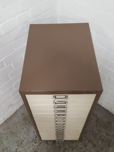 Thumbnail image of Bisley 15 Drawer Office Filing Cabinet Workshop Small Parts Office Metal