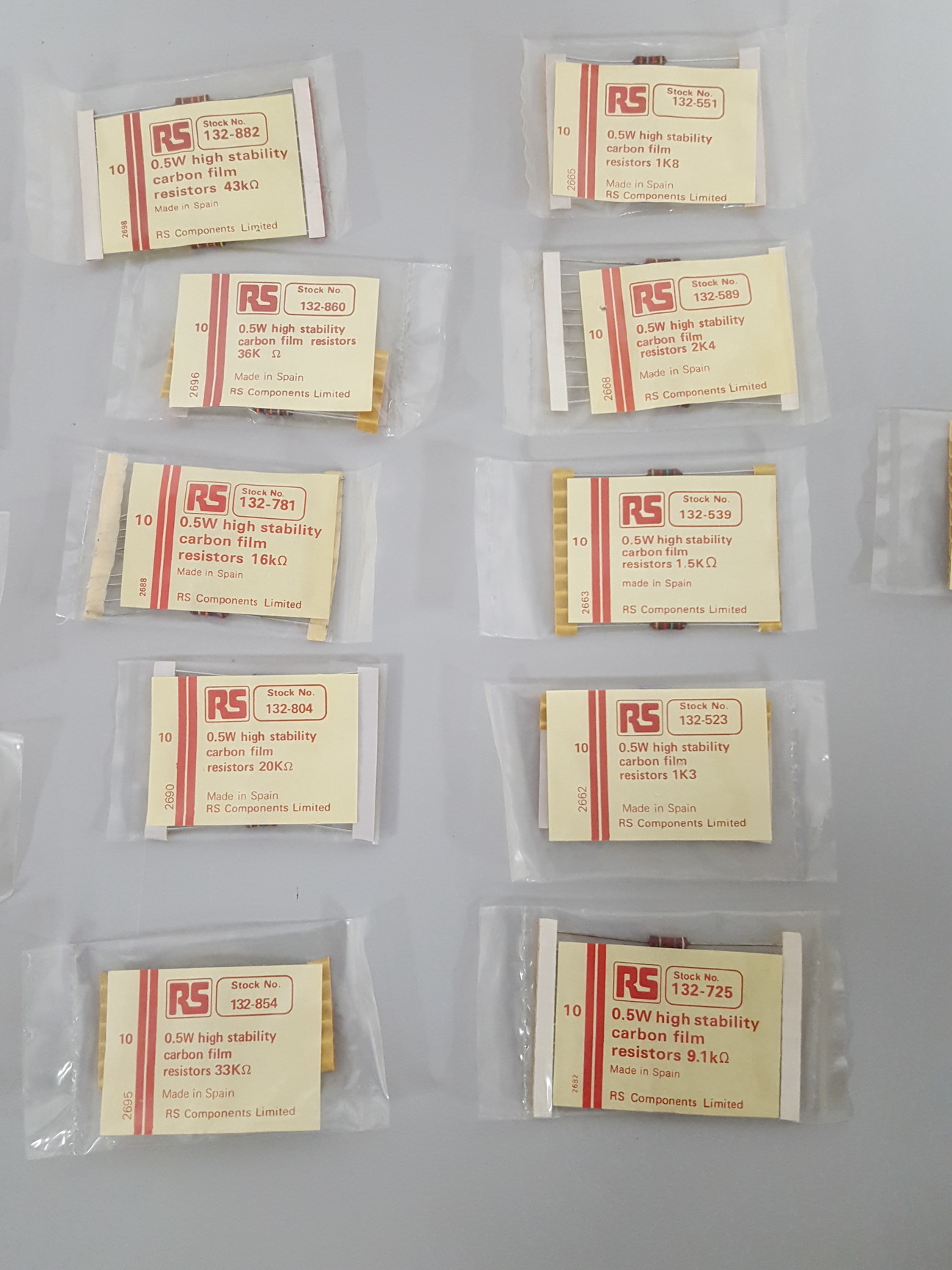 Image of 19x RS Components Resistors Electronics