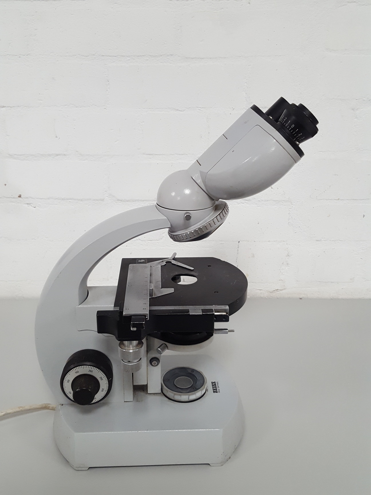 Zeiss West Germany Binocular Microscope Lab