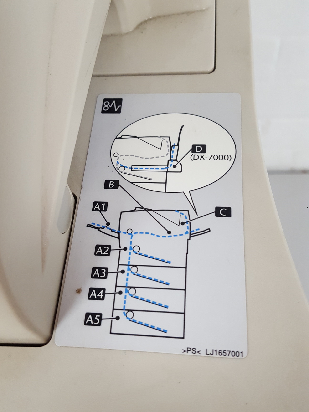Image of Brother HL-7050 A4 Mono Laser Printer + MX-7000 Mailbox Unit 5 Bin Sorter