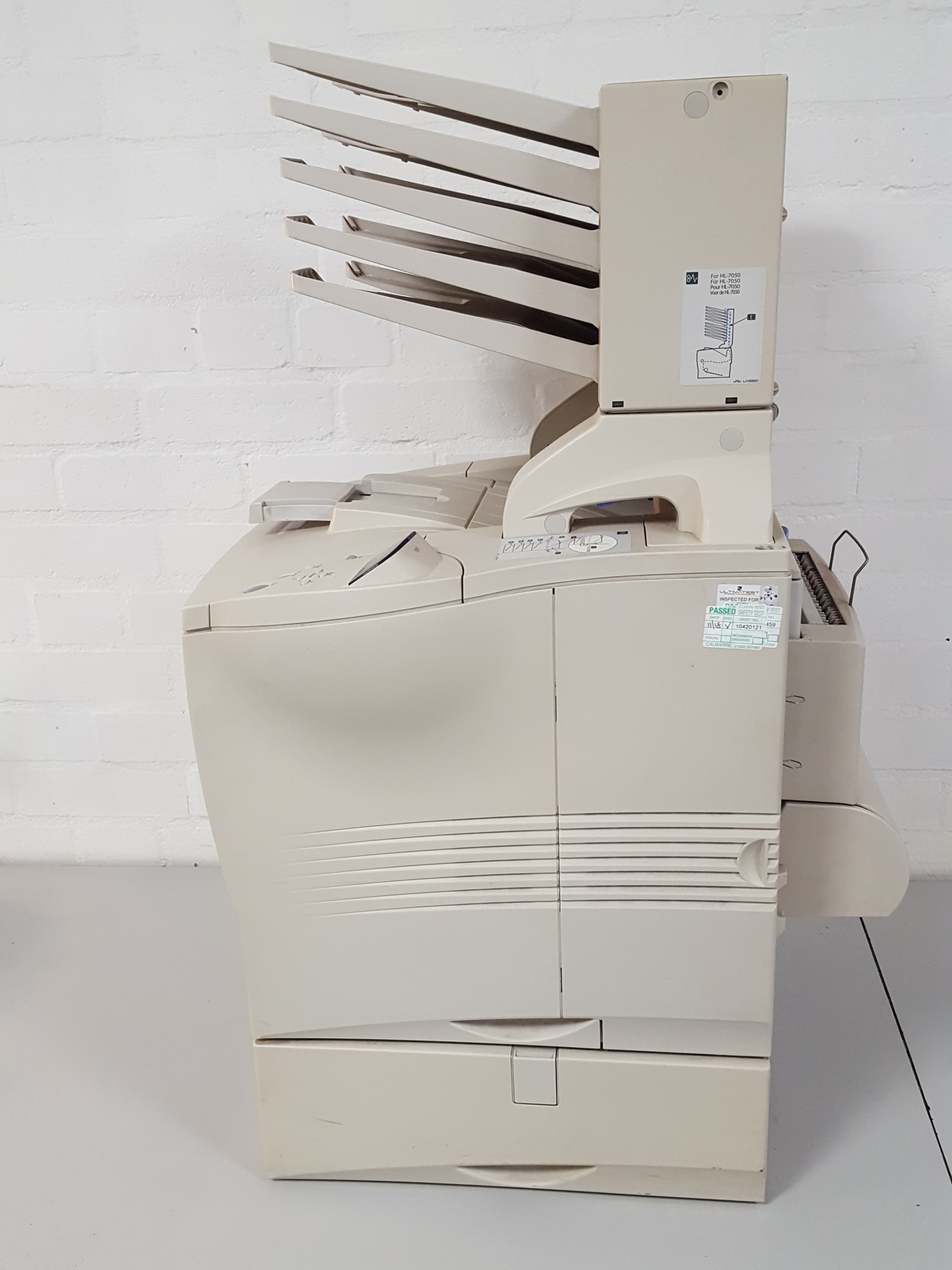 Image of Brother HL-7050 A4 Mono Laser Printer + MX-7000 Mailbox Unit 5 Bin Sorter