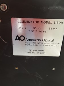 Thumbnail image of Reichert-Jung Microstar Microscope Dual Viewing Head, AO Illuminator Model 1130B